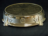 Ornate Round Silver